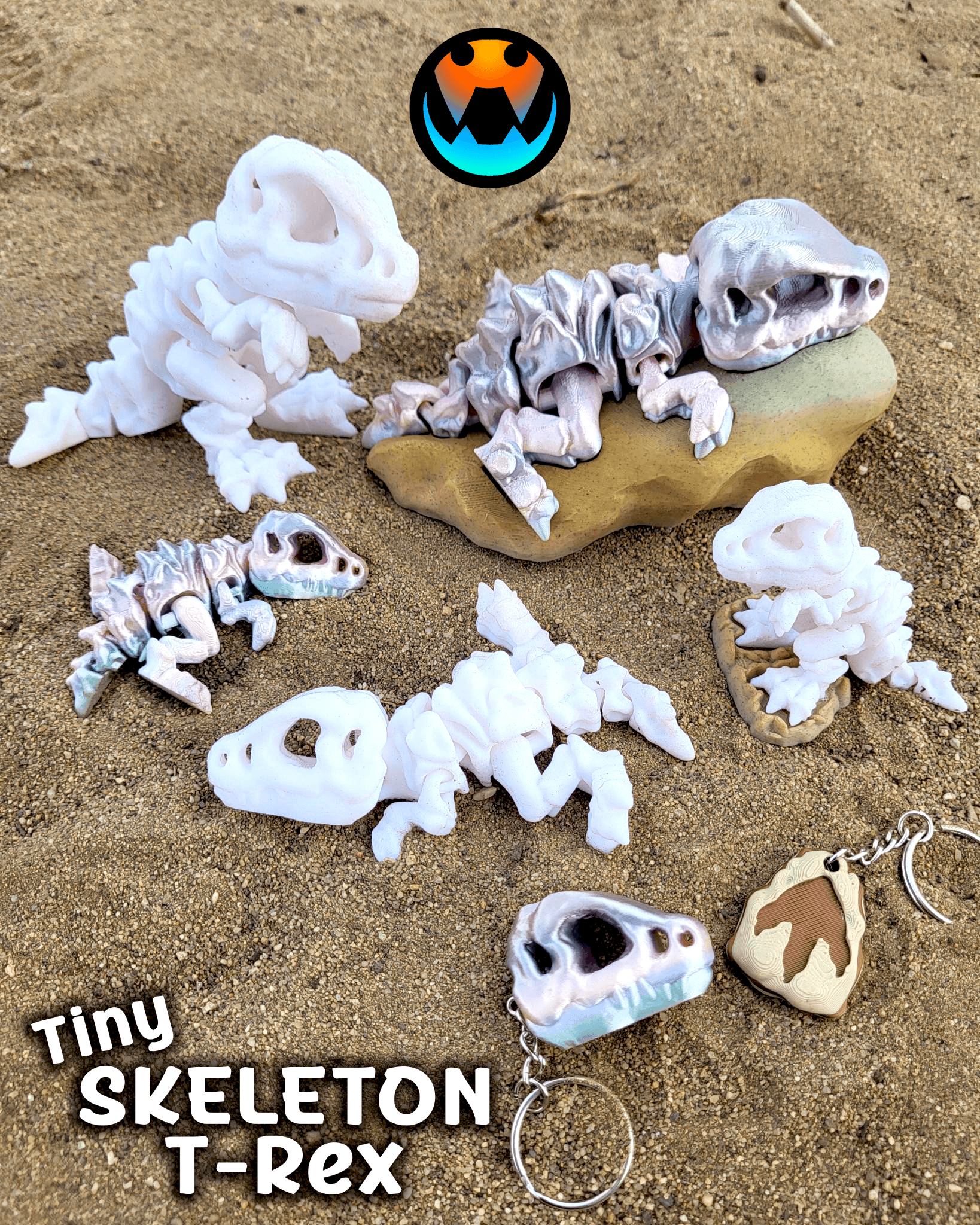 Tiny Skeleton T-Rex 3d model