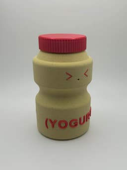Yogurt Container with Removable Lid 3d model