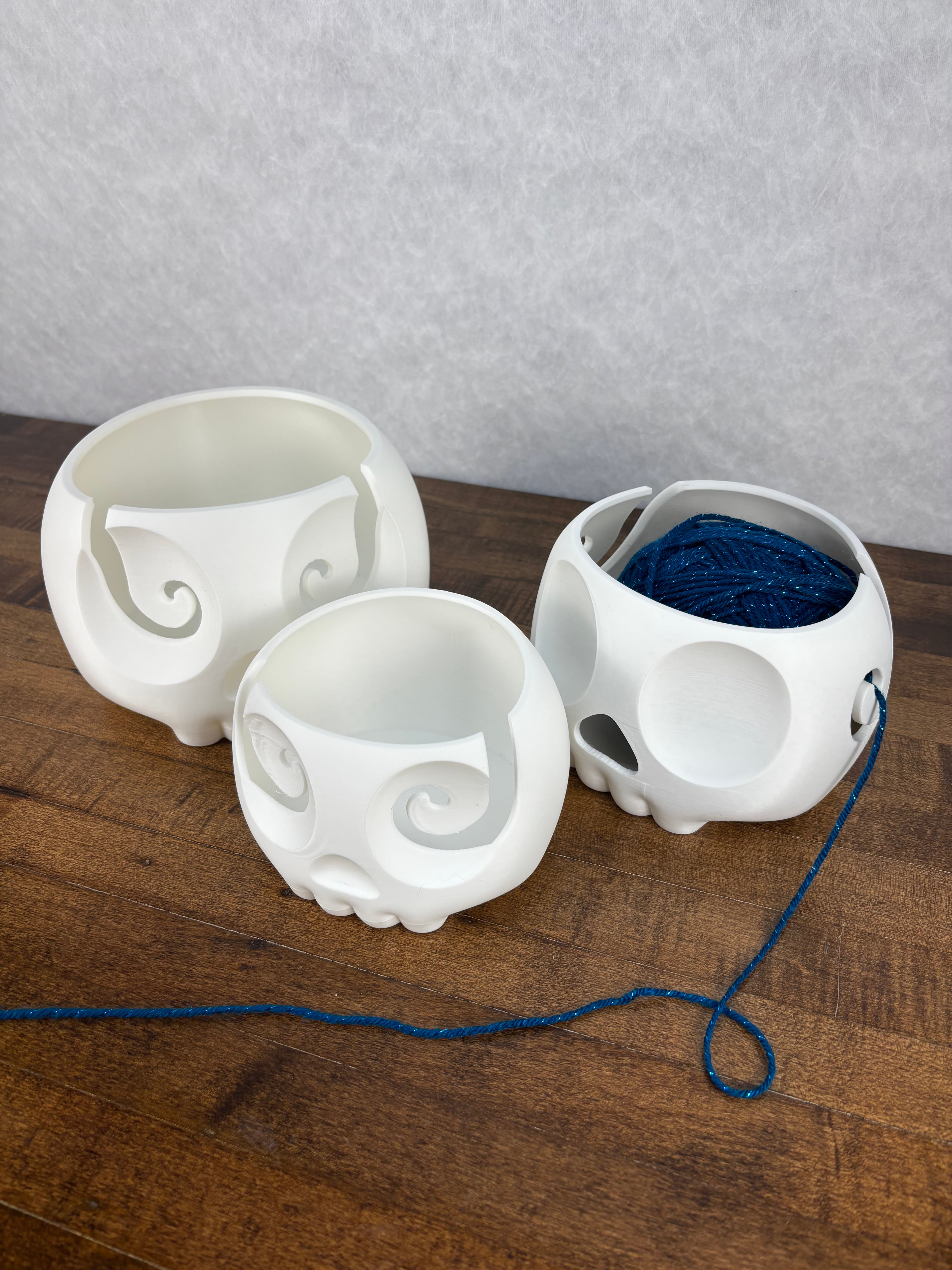Skull Knitting Bowl - Multiple Sizes 3d model