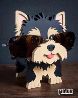 YORKSHIRE TERRIER GLASSES HOLDER V2 3d model