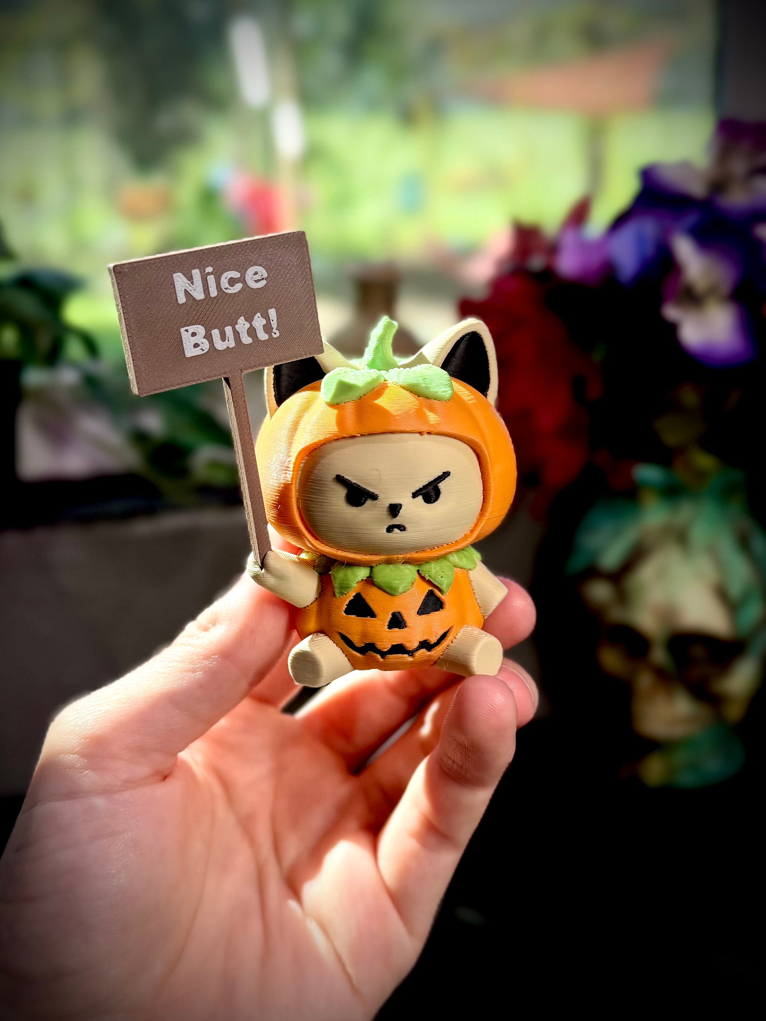 Angry pumpkin cat Print-A-Pal 3d model