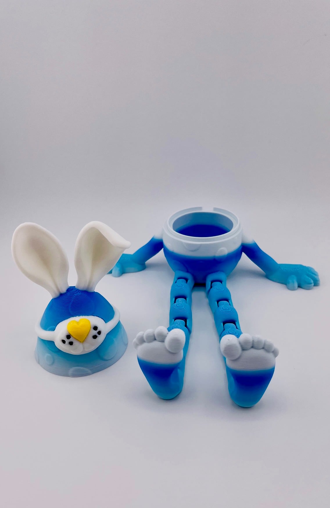 Masked Bunny Egg Flexi Hollow Version 3d model