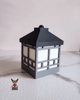 Japanese Temple-Inspired Lamp Set 3d model