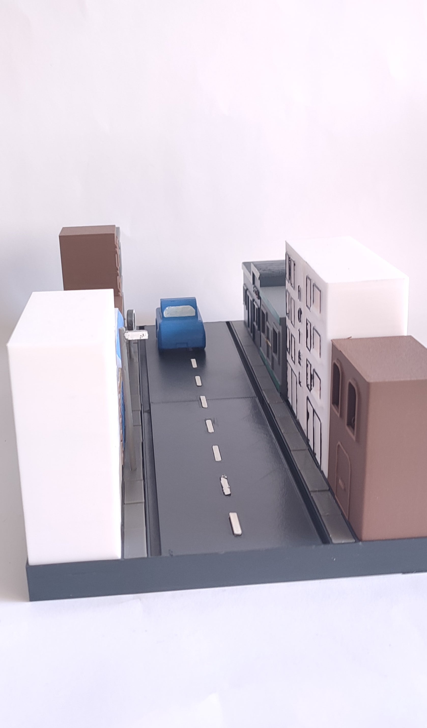 STREET WITH BUILDINGS 3d model