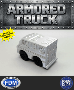 Fixum Dude Motors PiP Armored Truck 3d model