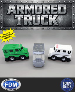Fixum Dude Motors PiP Armored Truck 3d model