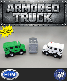 Fixum Dude Motors PiP Armored Truck 3d model