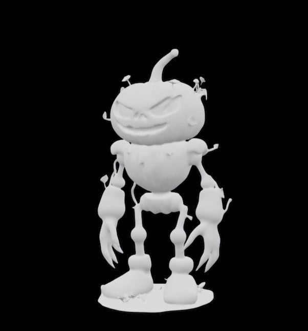 Robotic pumpkin 3d model