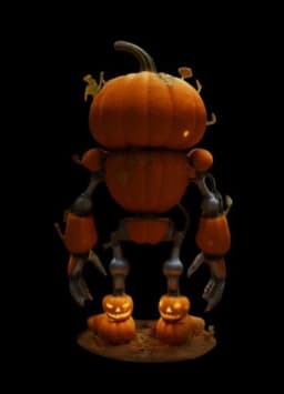 Robotic pumpkin 3d model