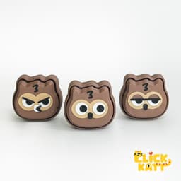 Owl - Clicker Fidget Toy Keychain 3d model
