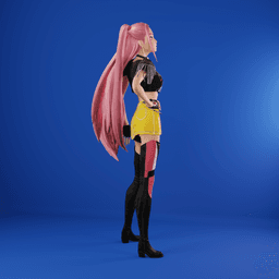 K-Pop Singer Inspired by Mira v2 3d model