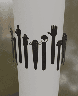 Collection of Bookmarks 3d model