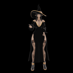 Sexy Curvy Witch v2.0 3d model