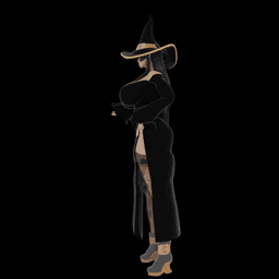 Sexy Curvy Witch v2.0 3d model