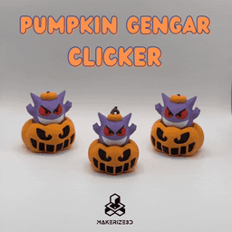 Pumpkin Gengar Clicker 3d model