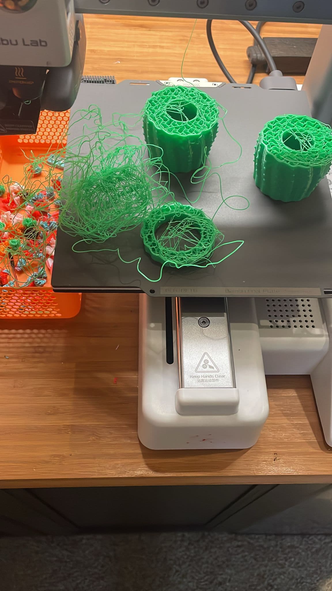 Hi everyone,
I’m having repeated issues with my prints not completing properly — they often detach from the build plate partway through and create a tangled mess of filament (photo attached).
What I’ve already tried:
Adjusted model position on the build plate
Tried different build plates (textured, cool, etc.)
Ensured the plate was clean and leveled
Used different materials (PLA and PETG)
Despite all this, the print keeps lifting off from the plate after a few layers and ruins the entire job.
Does anyone know what could be causing this?
Could it be related to first layer calibration, cooling, or slicing settings? Any advice on what else I should check?
Photo of the issue attached.
Thanks in advance!