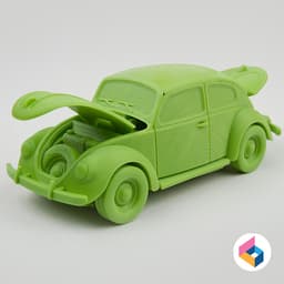 Foldable volkswagen Beetle 3d model