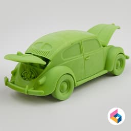 Foldable volkswagen Beetle 3d model