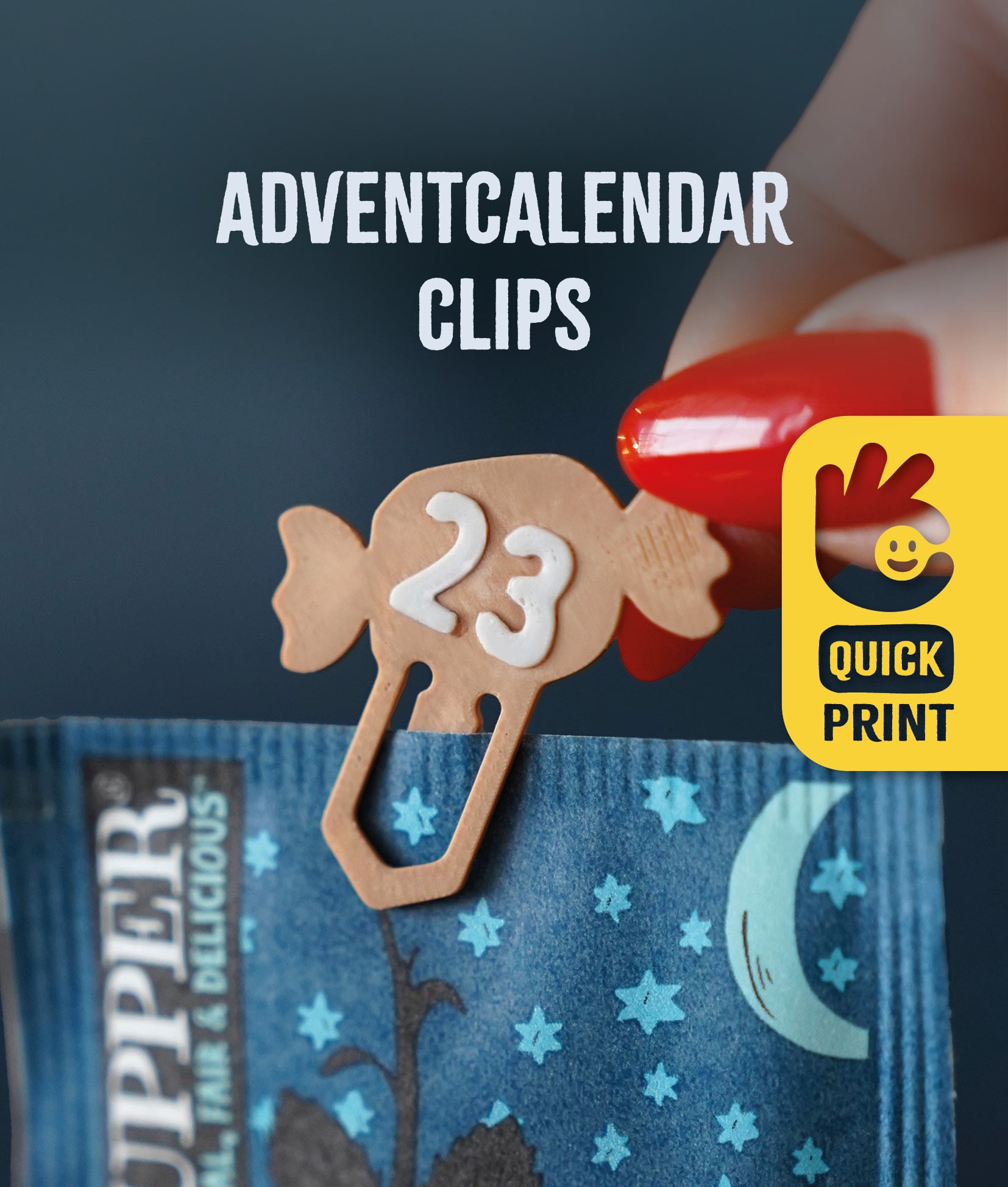Adventcalendar Clips for Square Bear 3d model