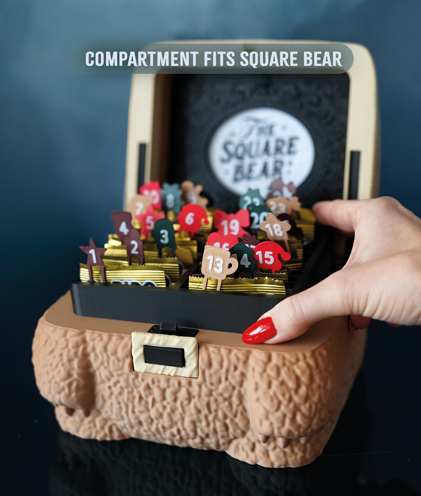 Adventcalendar Clips for Square Bear 3d model