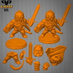 Hellboy Chibi STL for 3D Printing ChibiSTL 3DXM 3d model
