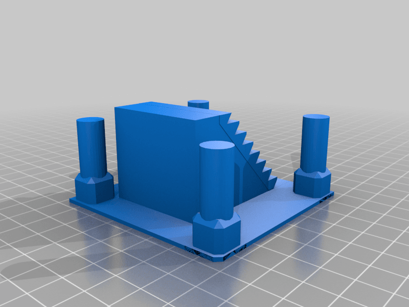 Beach House Dice Tower - Clean Base 3d model