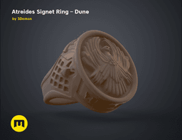 Atreides Signet Ring - Dune 3d model