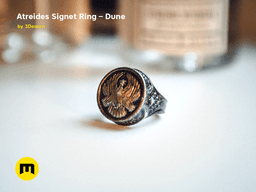 Atreides Signet Ring - Dune 3d model