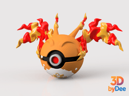 Charizard (Gmax) Poke Ball 3d model