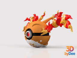 Charizard (Gmax) Poke Ball 3d model