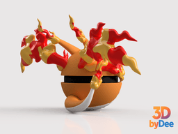 Charizard (Gmax) Poke Ball 3d model
