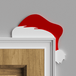 Santa Hat Door Topper 3d model