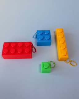 Lego Blocks Fidget Clicker - Keychain 3d model