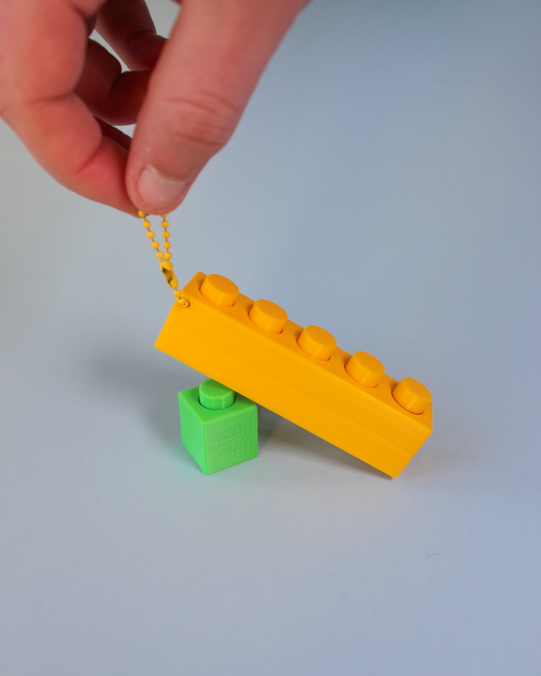 Lego Blocks Fidget Clicker - Keychain 3d model