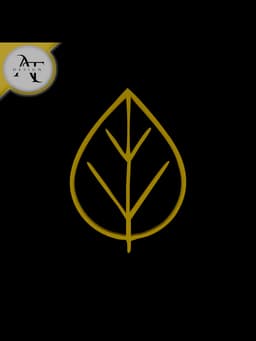 Simple Leaf Symbol - 2D Art 3d model
