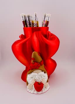 Apple Gnome Pencil Holder 3d model