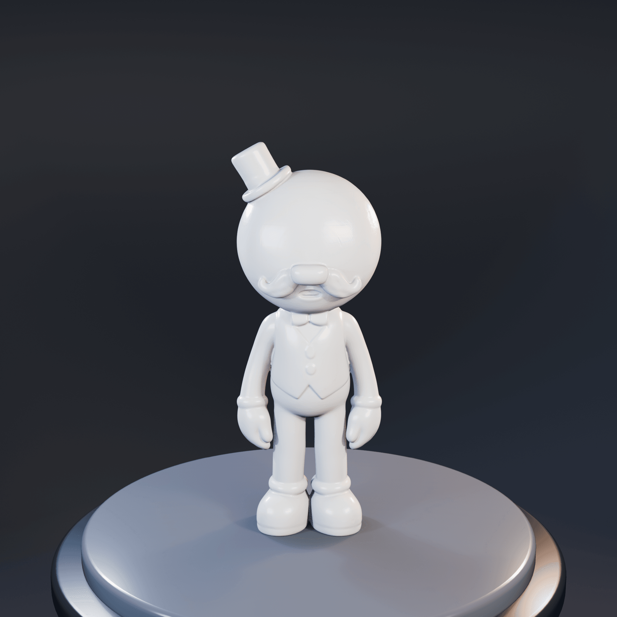 Pops regular show file clean 3d 3d model