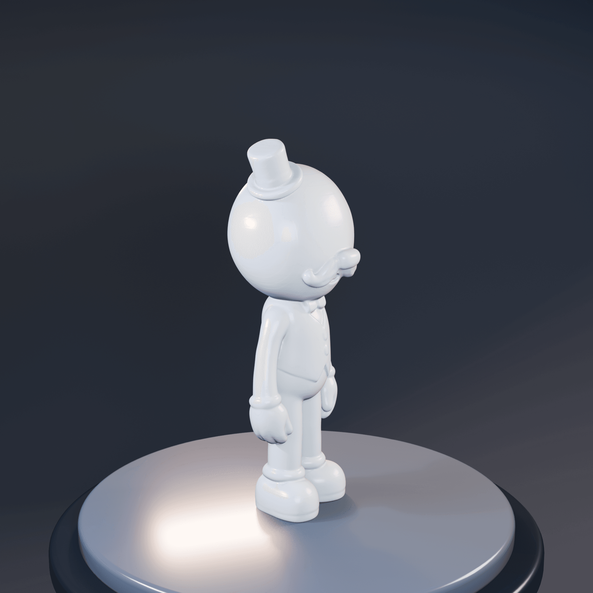 Pops regular show file clean 3d 3d model