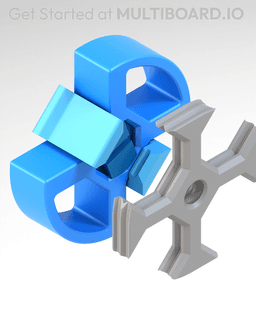 Multibin Twist Lock Divider Tool 3d model