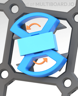 Multibin Twist Lock Divider Tool 3d model