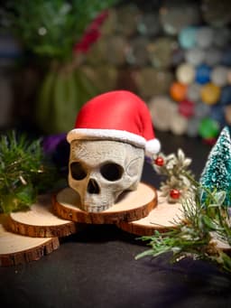 Santa Skull ornament and decor 3d model