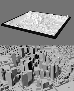 BOSTON, Skyline 3D map 3d model