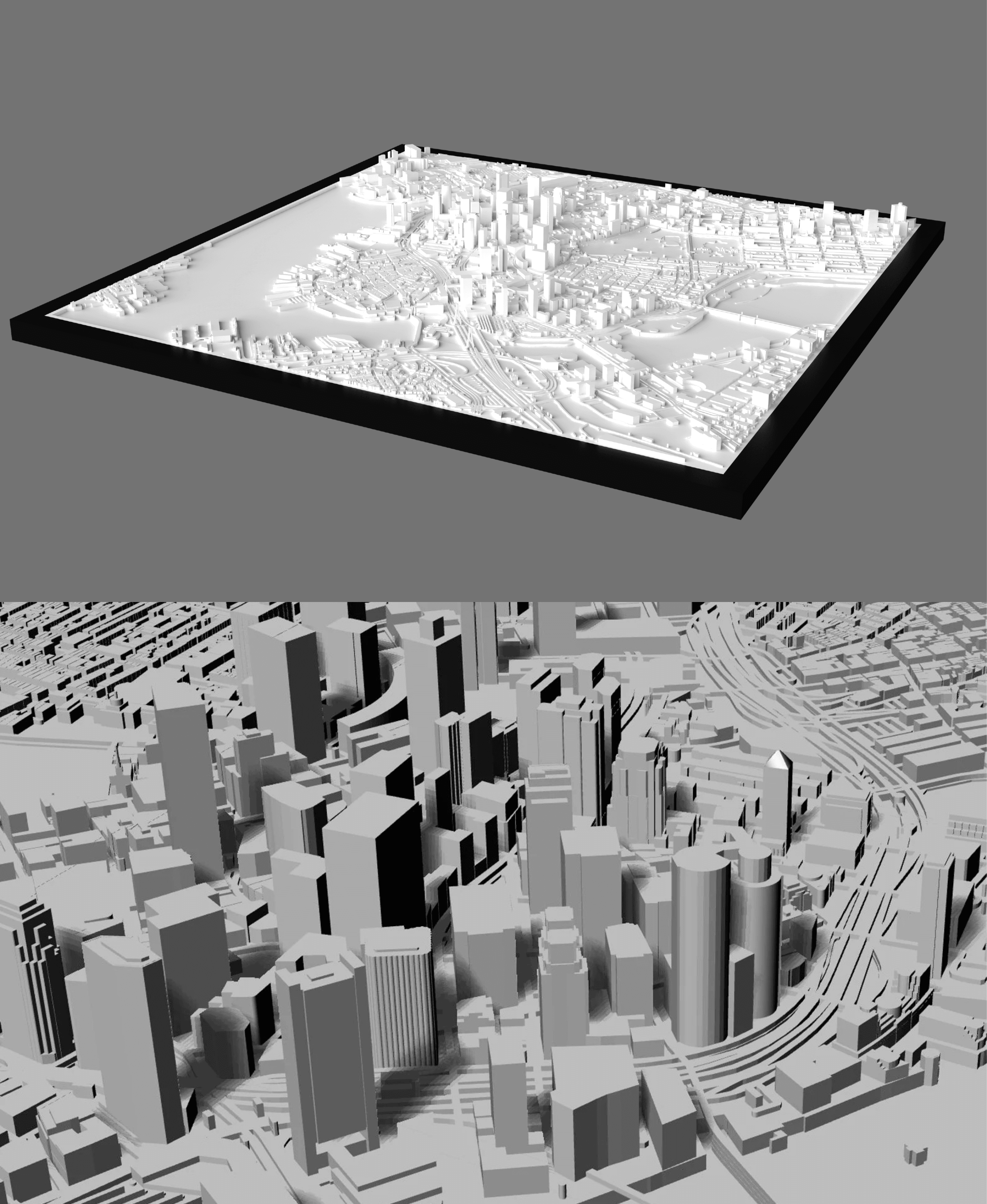 BOSTON, Skyline 3D map 3d model