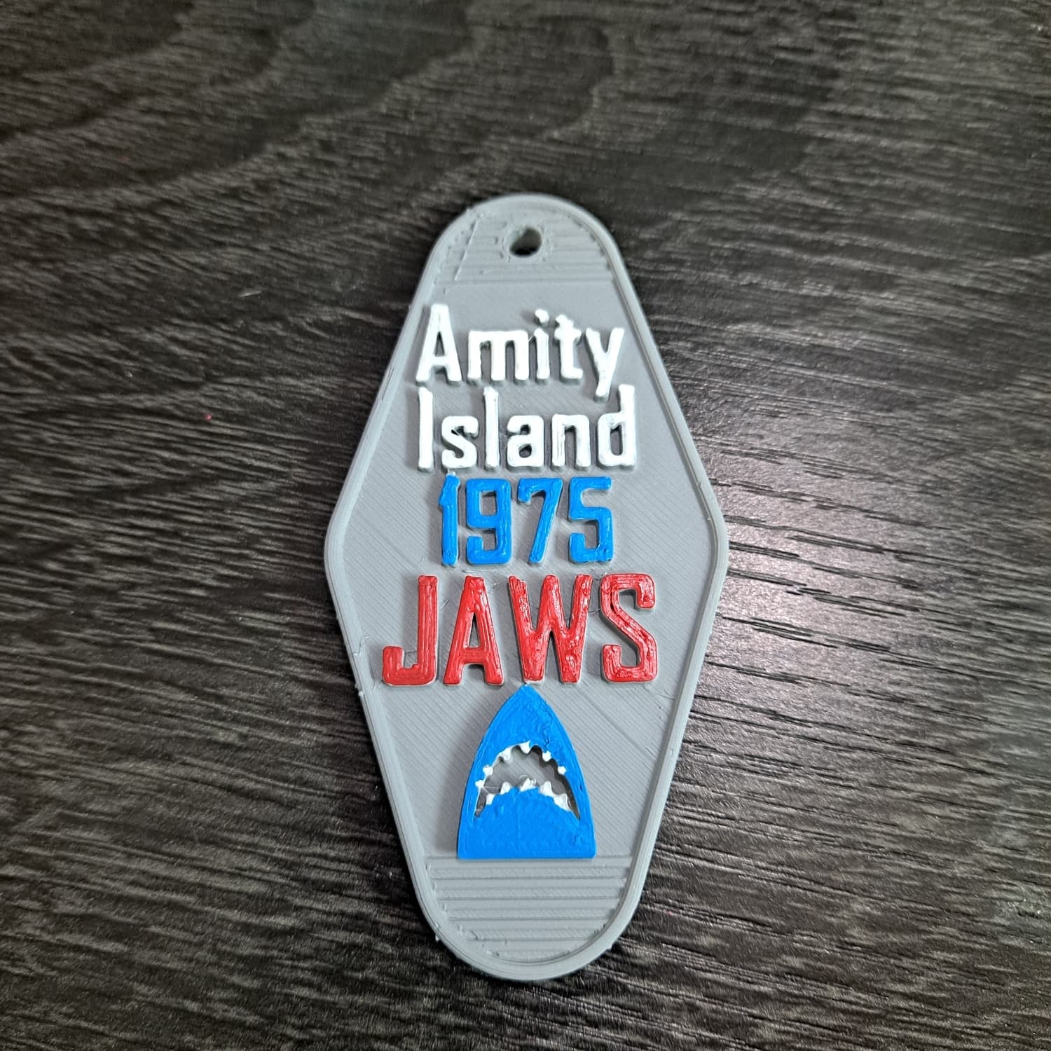 Porte-clé Jaws – style motel vintage inspiré du film Les Dents de la Mer 3d model