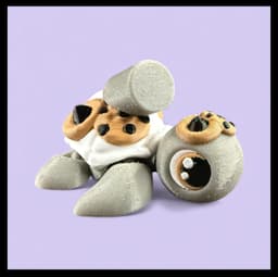 Milk and Cookies Turtle 3d model