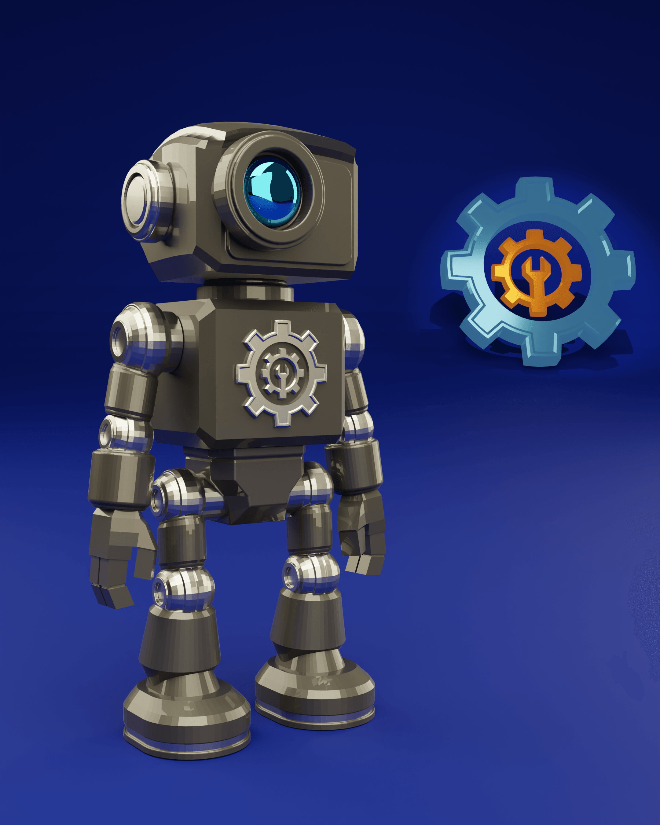 ModBot: Knurl - Machining Specialist | Modular, Magnet Ready, Premium STL 3d model