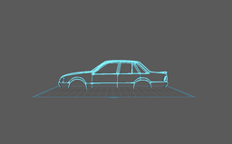 Opel - Commodore Wall Art 3d model