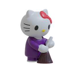 Hello Kitty Cleaning 3d model