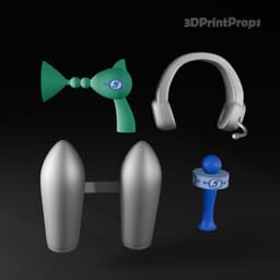 Ulala form Space Channel 5 cosplay accessories 3d model
