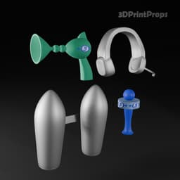 Ulala form Space Channel 5 cosplay accessories 3d model